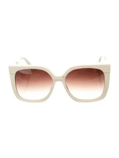 Pre-owned Barton Perreira Square Gradient Sunglasses In Neutrals