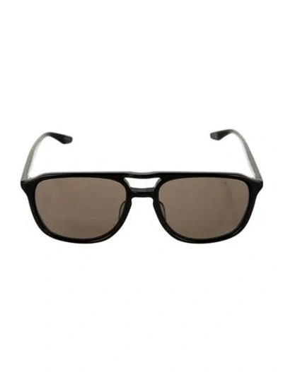 Pre-owned Barton Perreira Square Tinted Sunglasses In Black