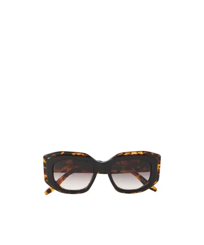 Barton Perreira Square-frame Tortoiseshell Acetate Sunglasses In Black