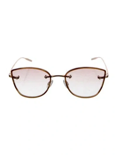 Pre-owned Barton Perreira Stellaire 6 Cat-eye Sunglasses In Gold