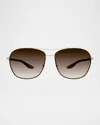 Barton Perreira Sully Aviator Titanium Sunglasses