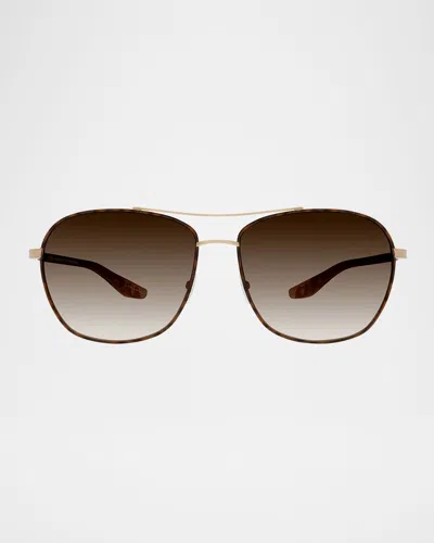 Barton Perreira Sully Aviator Titanium Sunglasses