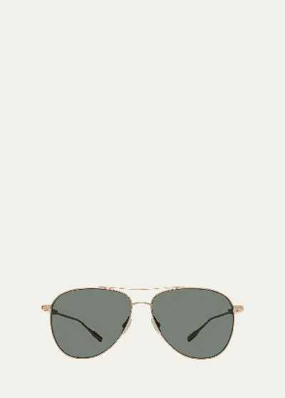 Barton Perreira Trask Polarized Titanium Aviator Sunglasses