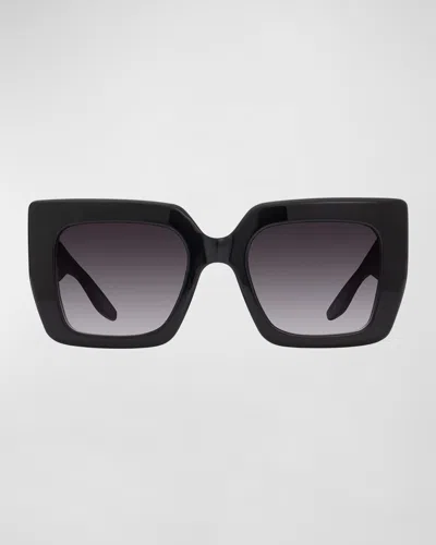 Barton Perreira Wailua Black Zyl Butterfly Sunglasses In Noclr