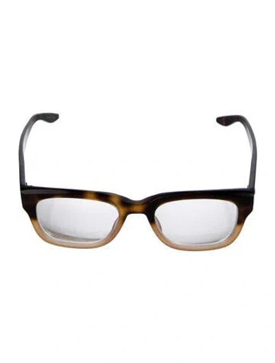 Pre-owned Barton Perreira Wayfarer Eyeglasses In Brown