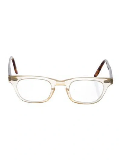 Pre-owned Barton Perreira Wayfarer Eyeglasses In Brown