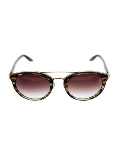 Pre-owned Barton Perreira Wayfarer Gradient Sunglasses In Brown