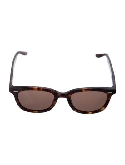 Pre-owned Barton Perreira Wayfarer Tinted Sunglasses In Brown