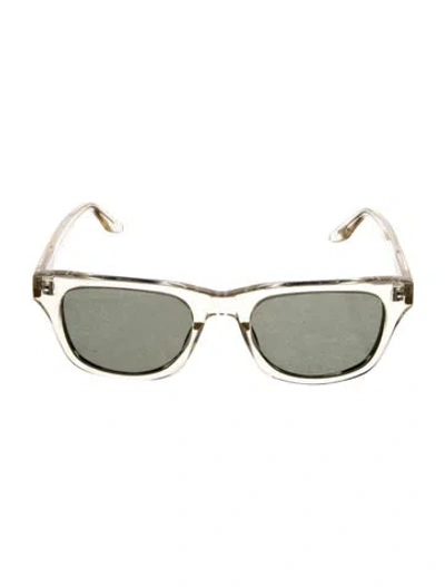 Pre-owned Barton Perreira Wayfarer Tinted Sunglasses In Clear