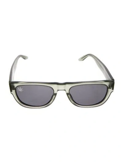Pre-owned Barton Perreira Wayfarer Tinted Sunglasses In Green