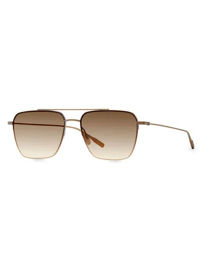 Barton Perreira Women's 55mm Aviator Gradient Sunglasses In Red