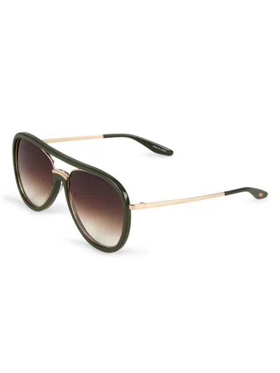 Barton Perreira Women's 59mm Fossett Aviator Sunglasses In Neutral