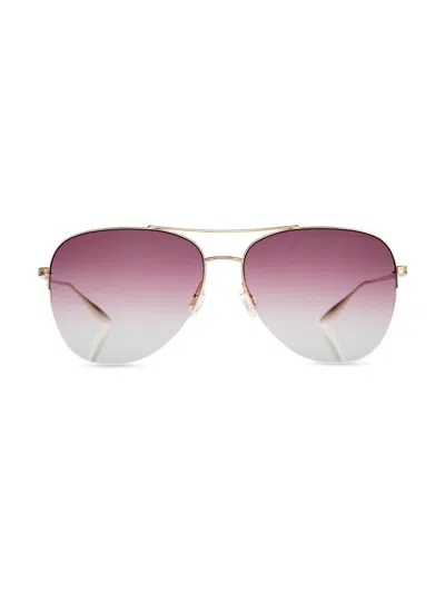 Barton Perreira Women's 62mm Aviator Sunglasses