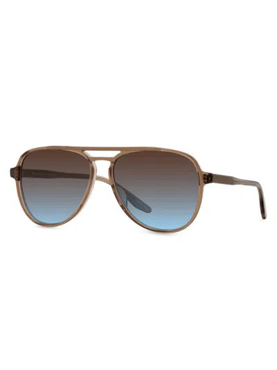 Barton Perreira Women's Hartmann 58mm Aviator Sunglasses In Brown