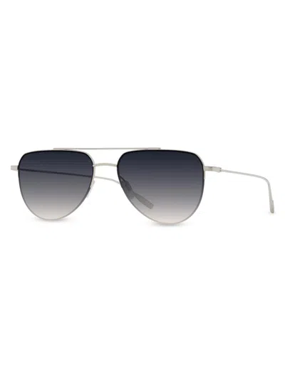 Barton Perreira Women's Mcnair 55mm Aviator Sunglasses In Black