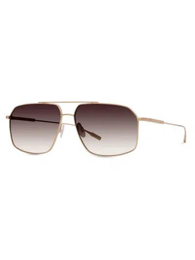 Barton Perreira Women's Renzo 60mm Pilot Sunglasses In Brown