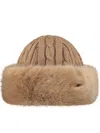 Barts Fur Cable Bandhat In Brown