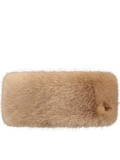 Barts Fur Headband In Brown
