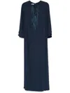 Baruni Abraha Midi Dress In 蓝色