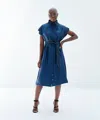 Baruni Adebola Dress In Navy