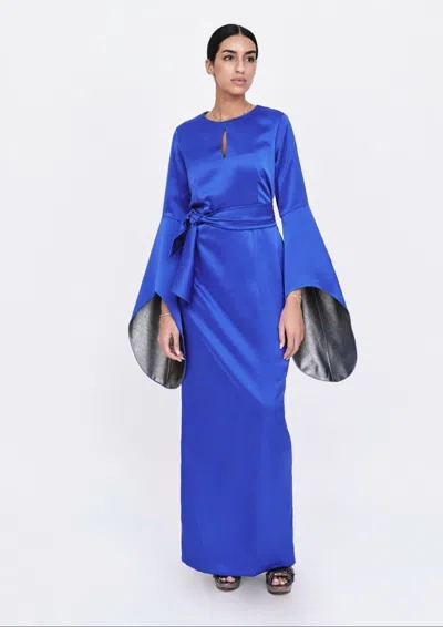 Baruni Alchemilla Evening Dress In Blue