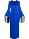 Baruni Alchemilla Maxi Dress In Blue