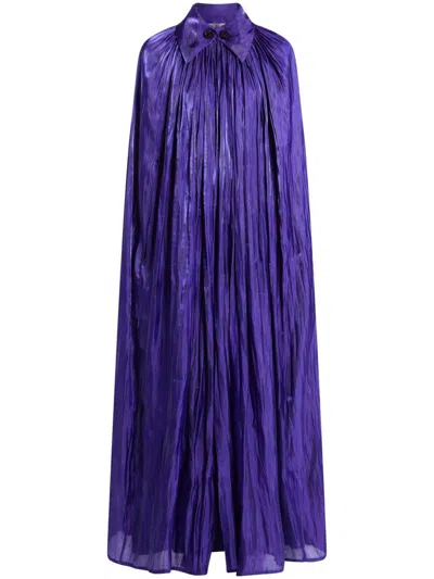 Baruni Asabi Cape Dress In Violett