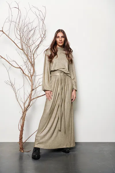 Baruni Asymmetric Jersey Dress In Multi
