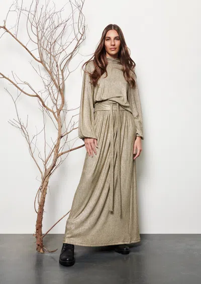 Baruni Asymmetric Jersey Dress In Sand