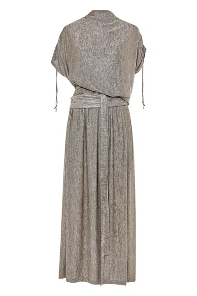 Baruni Asymmetrical Jersey Dress In Gray