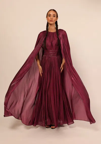Baruni Basima Dress In Burgundy