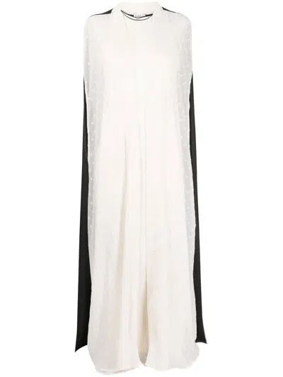 Baruni Brigitte Dress And Cape Set In White
