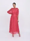 Baruni Coreopsis Kaftan. In Red