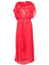 Baruni Coreopsis Maxi Dress In Red