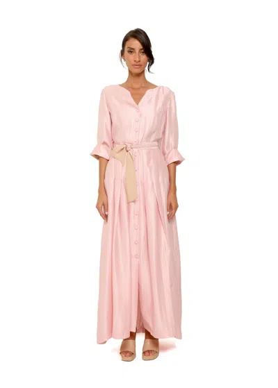 Baruni Cosmos Gown In Pink