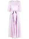 Baruni Danica Flared Maxi Dress In Violett