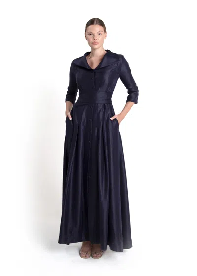 Baruni Divine Dress In Blue