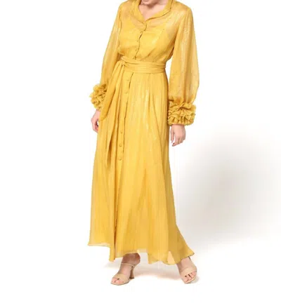 Baruni Esme Maxi Dress In Yellow