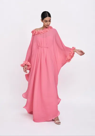 Baruni Floretta Kaftan In Pink