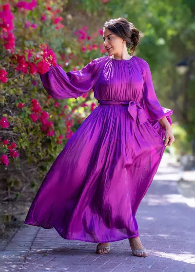 Baruni Freesia Dress In Magenta