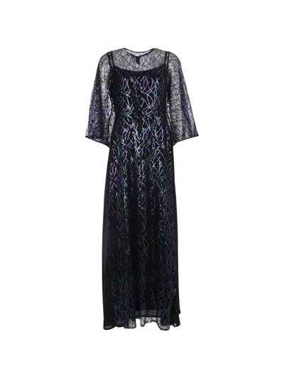 Baruni Ghaliya Sequin Maxi Dress In Multi