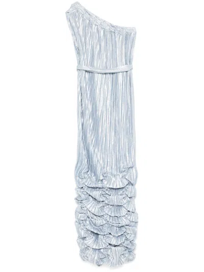 Baruni Medinilla Maxi Dress In Grey