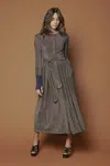 Baruni Midi Dress With Contrasting Cuffs