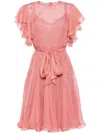 Baruni Milada Iridescent-effect Minidress In Pink