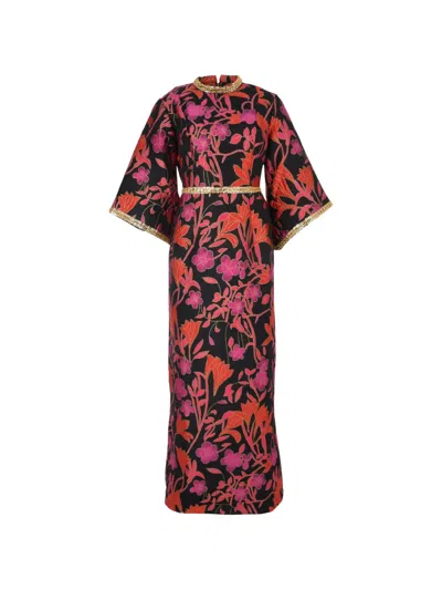 Baruni Mira Floral Maxi Dress In Multi