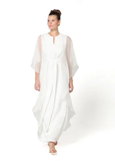 Baruni Nayeli Dress-kaftan. In White