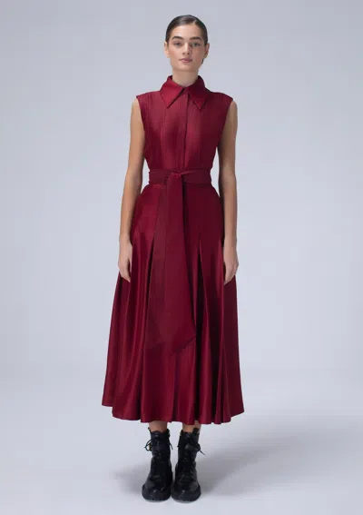 Baruni Pari Dress In Burgundy