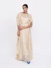 Baruni Petal  Kaftan In Red