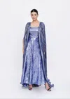 Baruni Roses Cape. In Blue