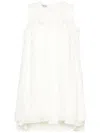 Baruni Ruffled Mini Dress In White